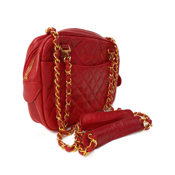 Chanel Matelasse Chain Shoulder Bag Red - Picture 2 of 9